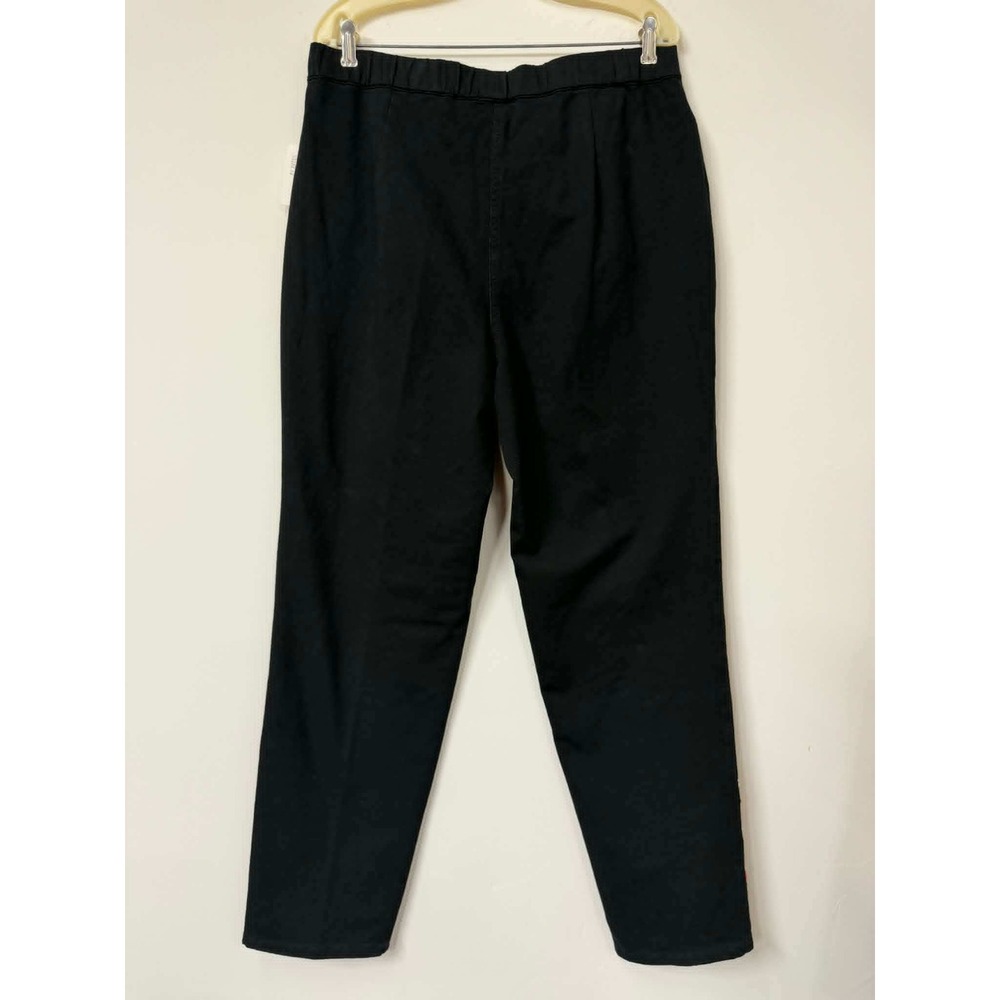 New Quacker Factory Dream Jeannes Large Black Rhinestone Heart Chain Ankle Pants